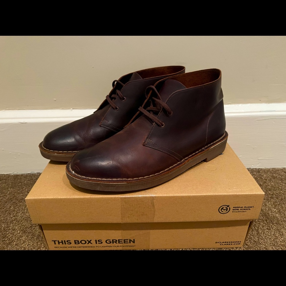 Clark’s Bushacre 3 Chukka Boot - Dark Brown Beeswax Leather - Men’s 10